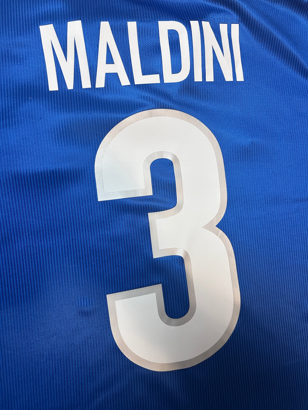 Authentic Maldini #3 Italy 1997-98 Home