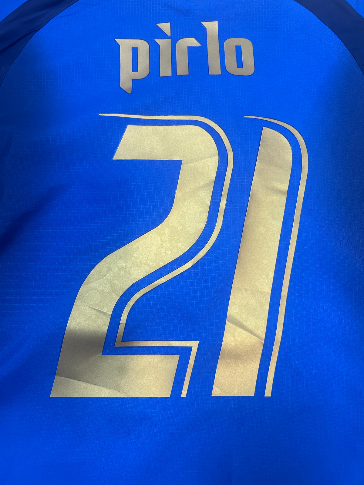 Authentic Pirlo #21 Italy 2005-06 Home Football