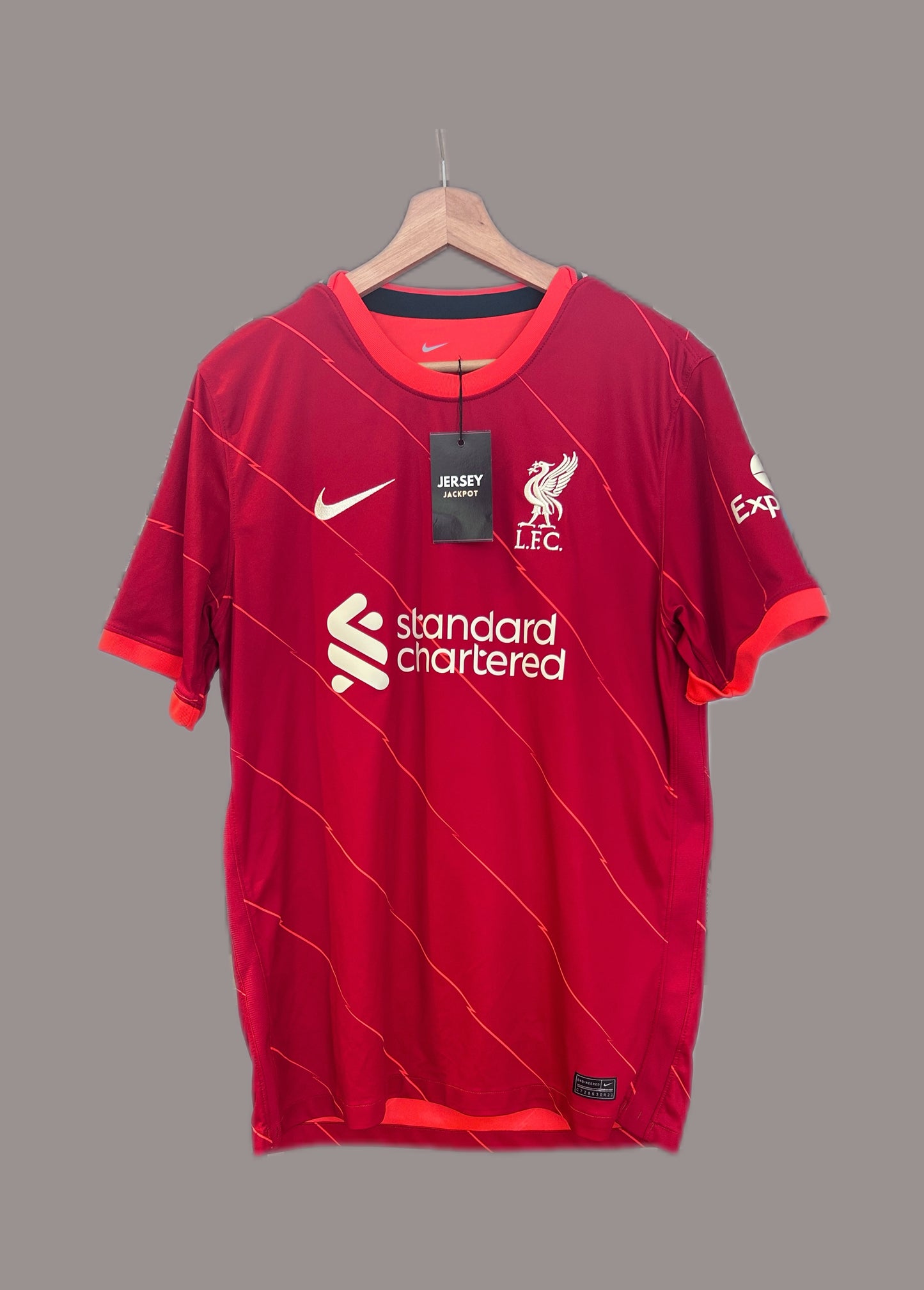 Authentic Salah #11 Liverpool 2021/22 Home Football T-Shirt