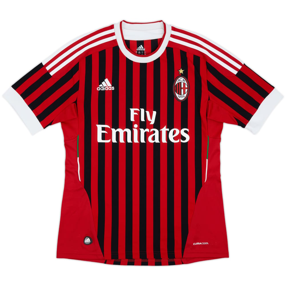 Authentic Prince #27 AC Milan 2011-12 Home Football Shirt