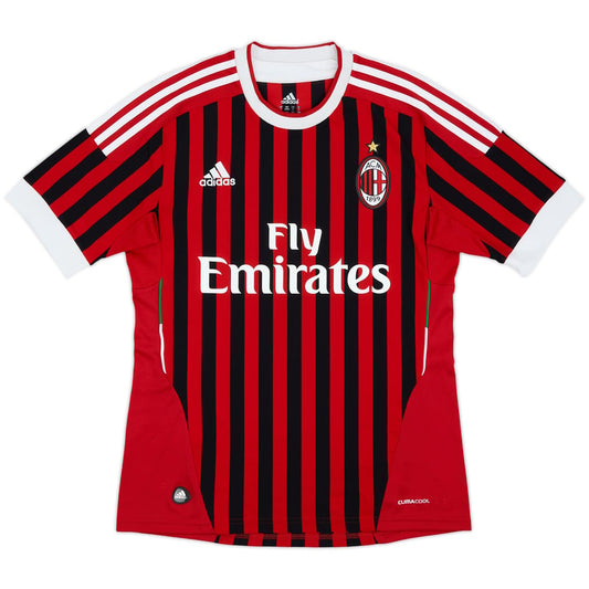 Authentic Prince #27 AC Milan 2011-12 Home Football Shirt