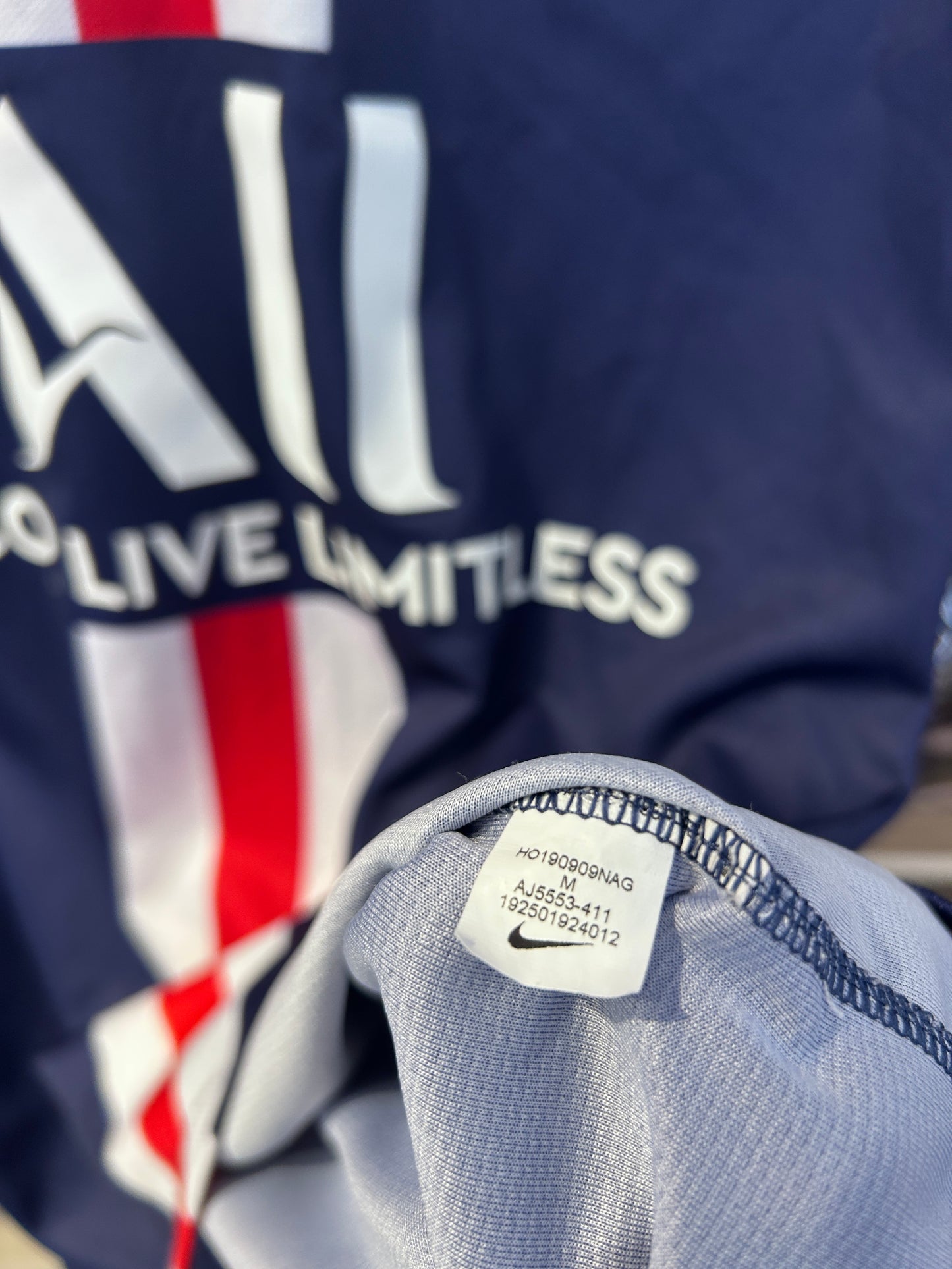 Authentic Mbappé #7 PSG 2019-20 Home Football T-Shirt