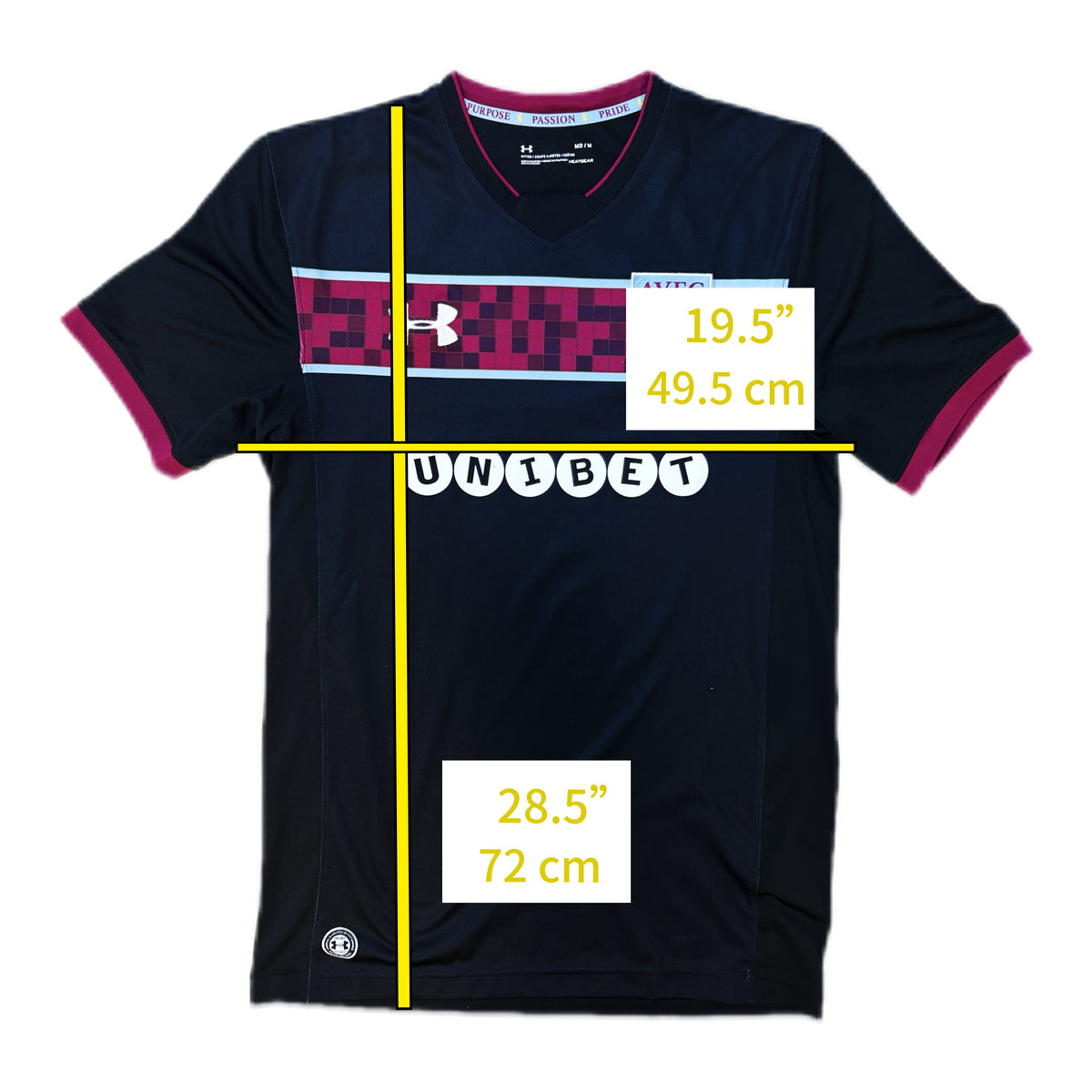 Authentic Snodgrass #7 Aston Villa 2017-18 Away Football