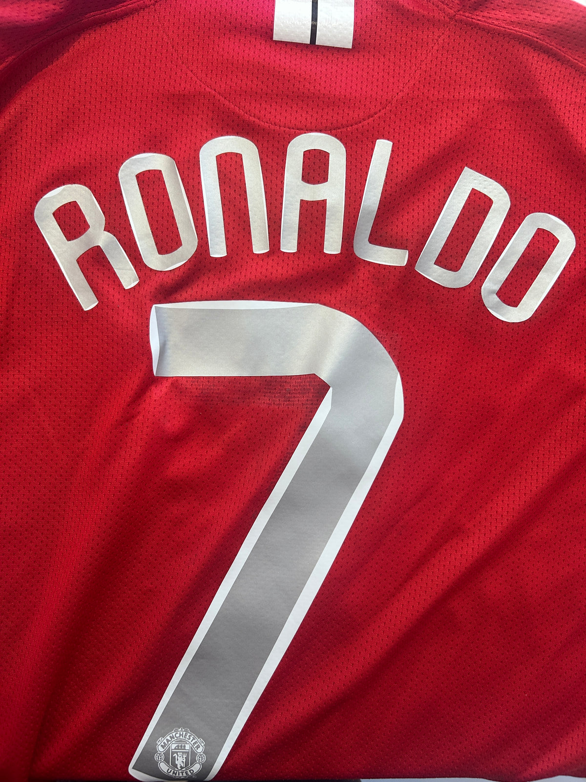 Authentic Ronaldo #7 Manchester United 2007/08 Home Football Shirt