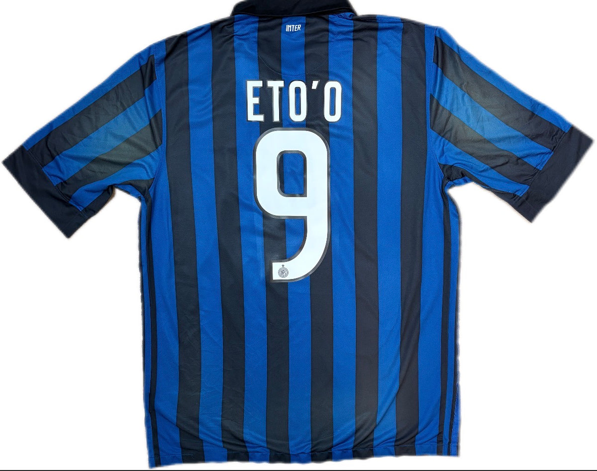 Authentic Eto’o #9 InterMilan 2011-2012 home Football