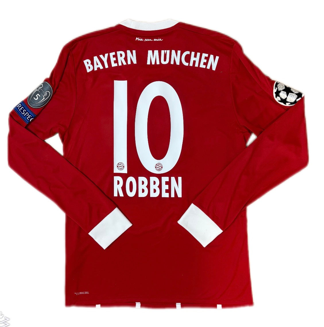 Authentic Robben #10 Bayern Munich 2016-17 Home Football L/S