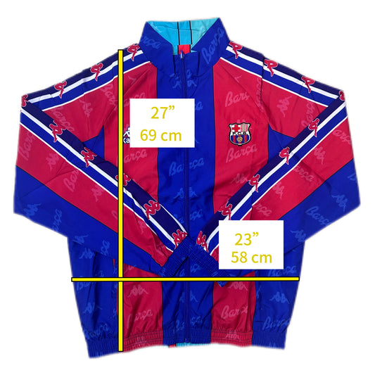 Vintage Barcelona 1996-97 Reversible Track Jacket Football