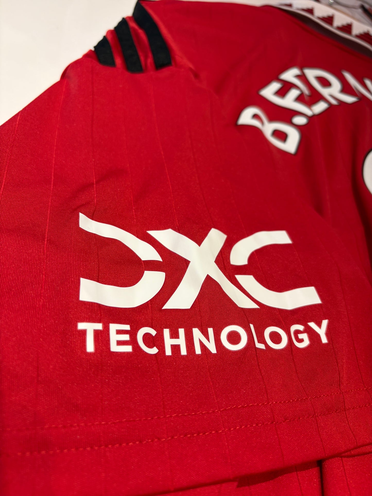 Vintage #8 Bruno Fernandes Adidas Manchester United 2022-23 home jersey.