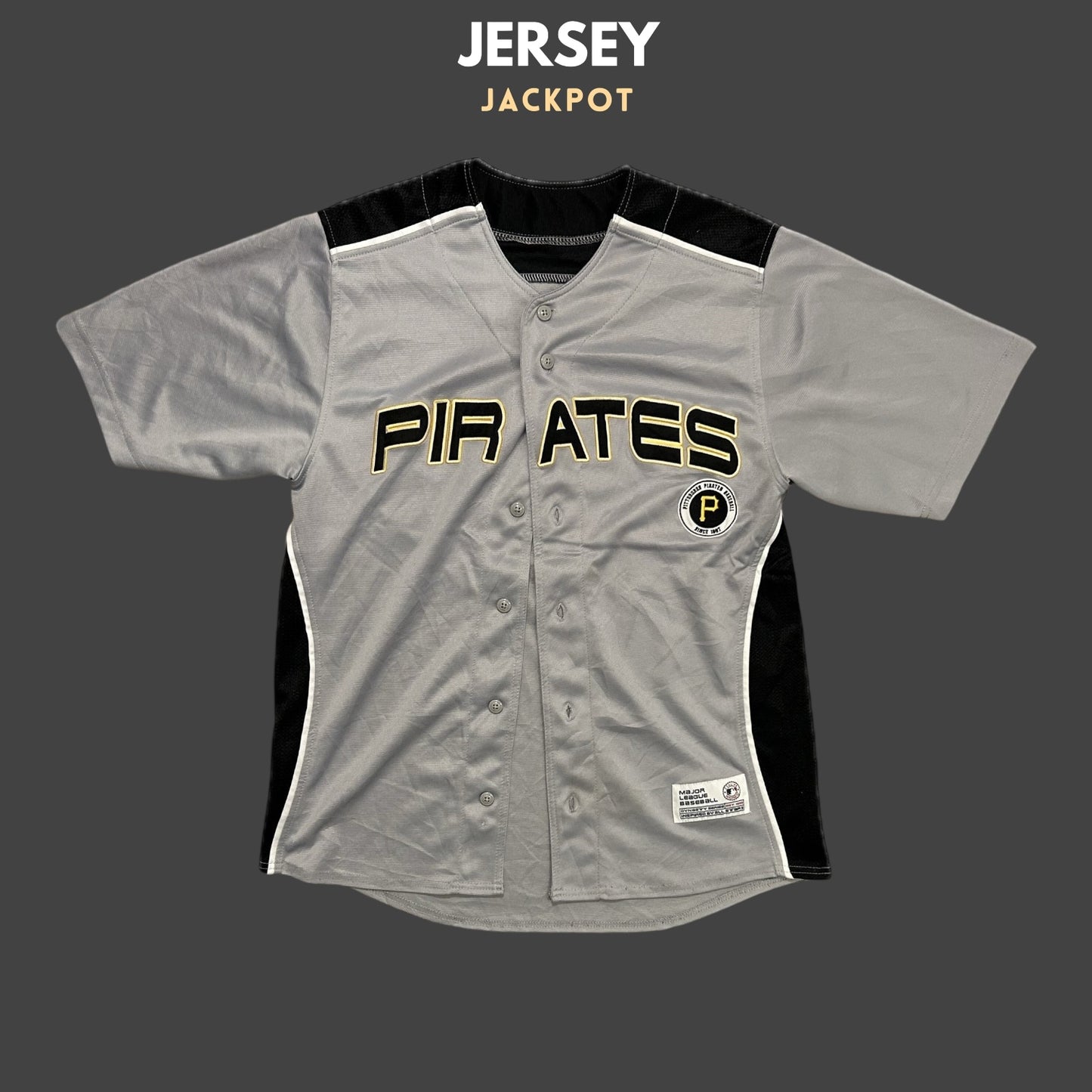 Vintage Pittsburgh Pirates Baseball Shirt Grey/Black/Yellow Men‰۪s M