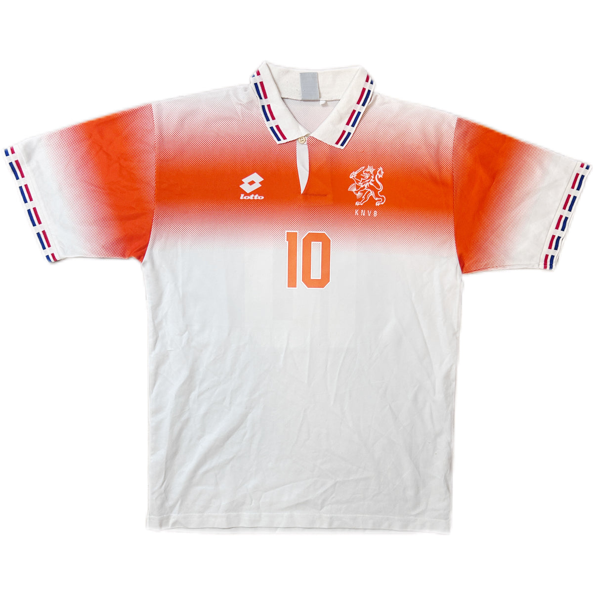 Authentic Bergkamp #10 Netherlands 1996 Away Football