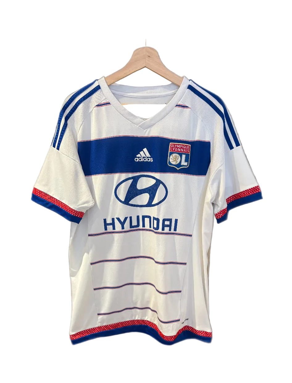 Authentic Lacazette #10 Olympique Lyon 2015-16 Home Football