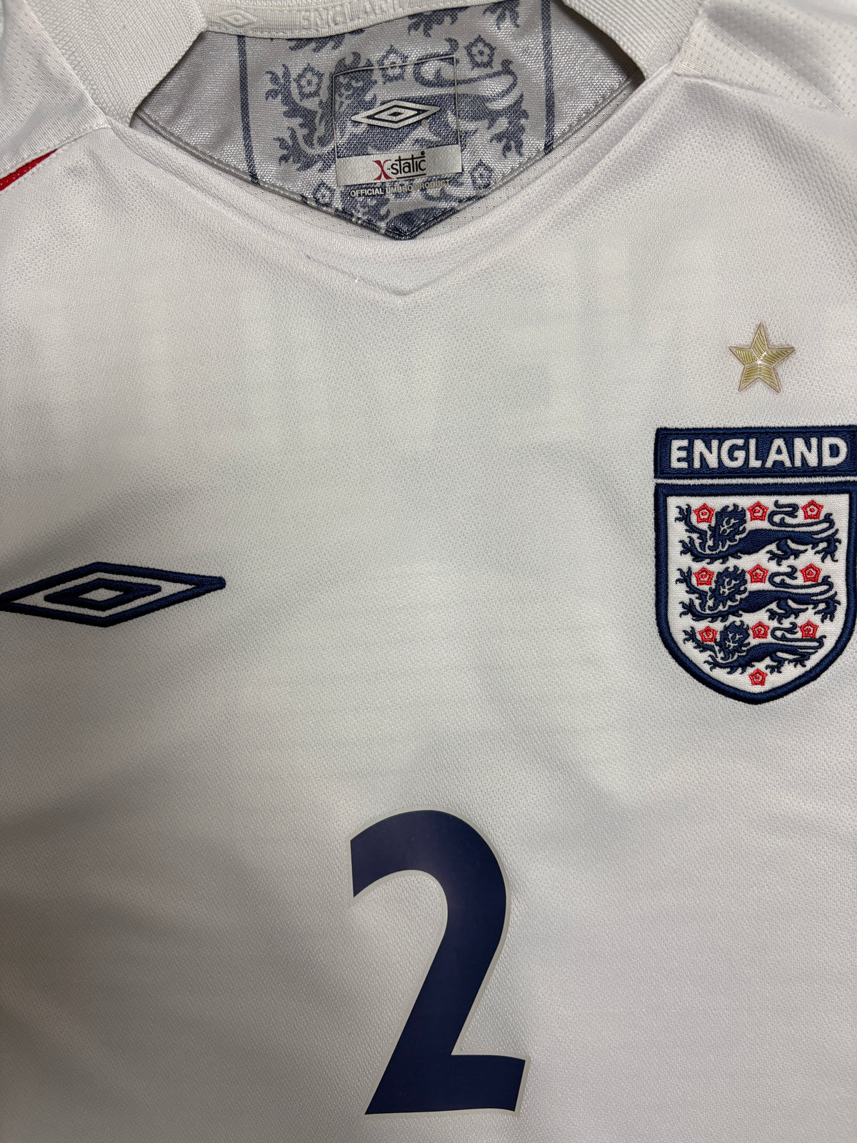 Authentic G.Neville #2 England 2005-07 home football