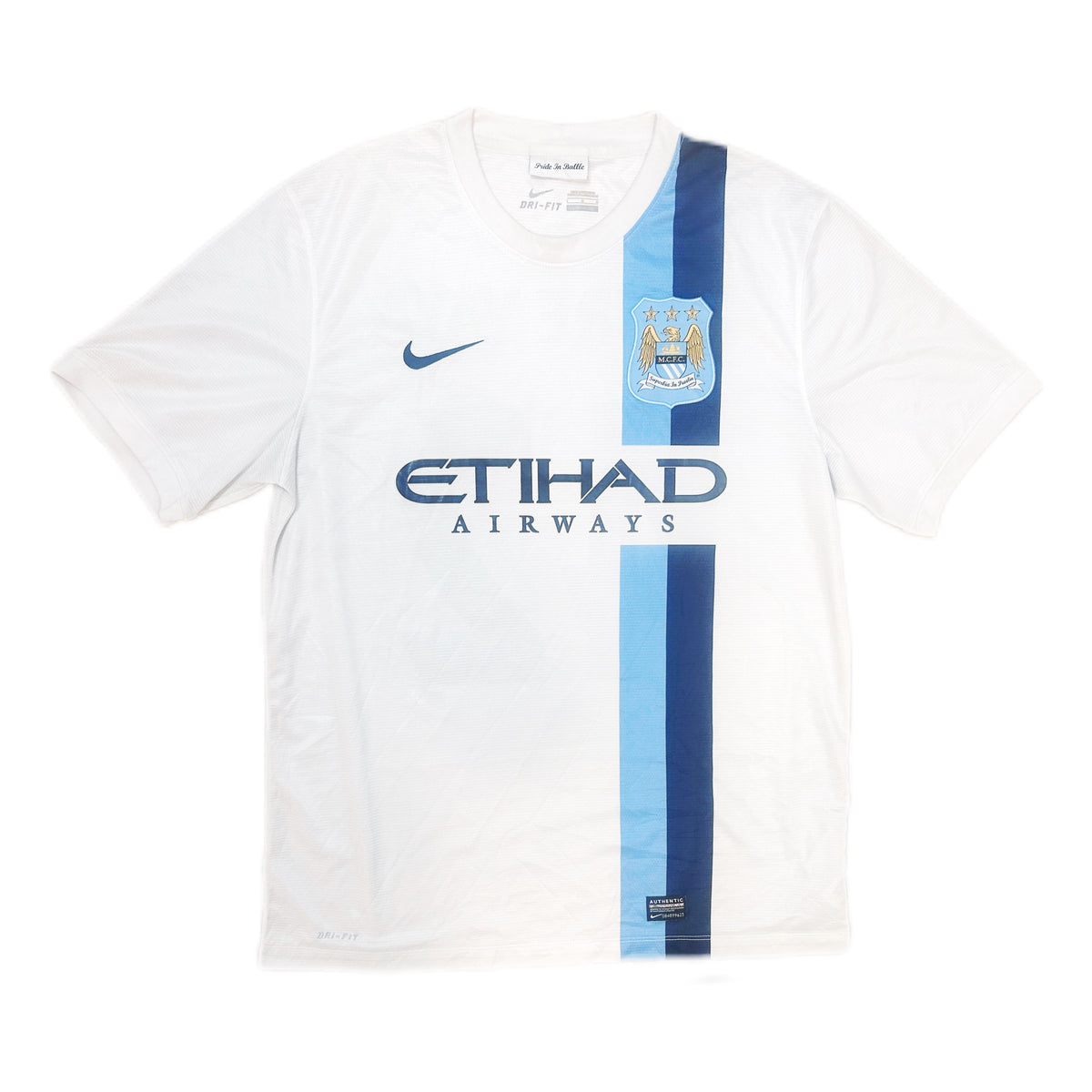 Authentic Toure Yaya #42 Manchester City 2013-14 Third Football