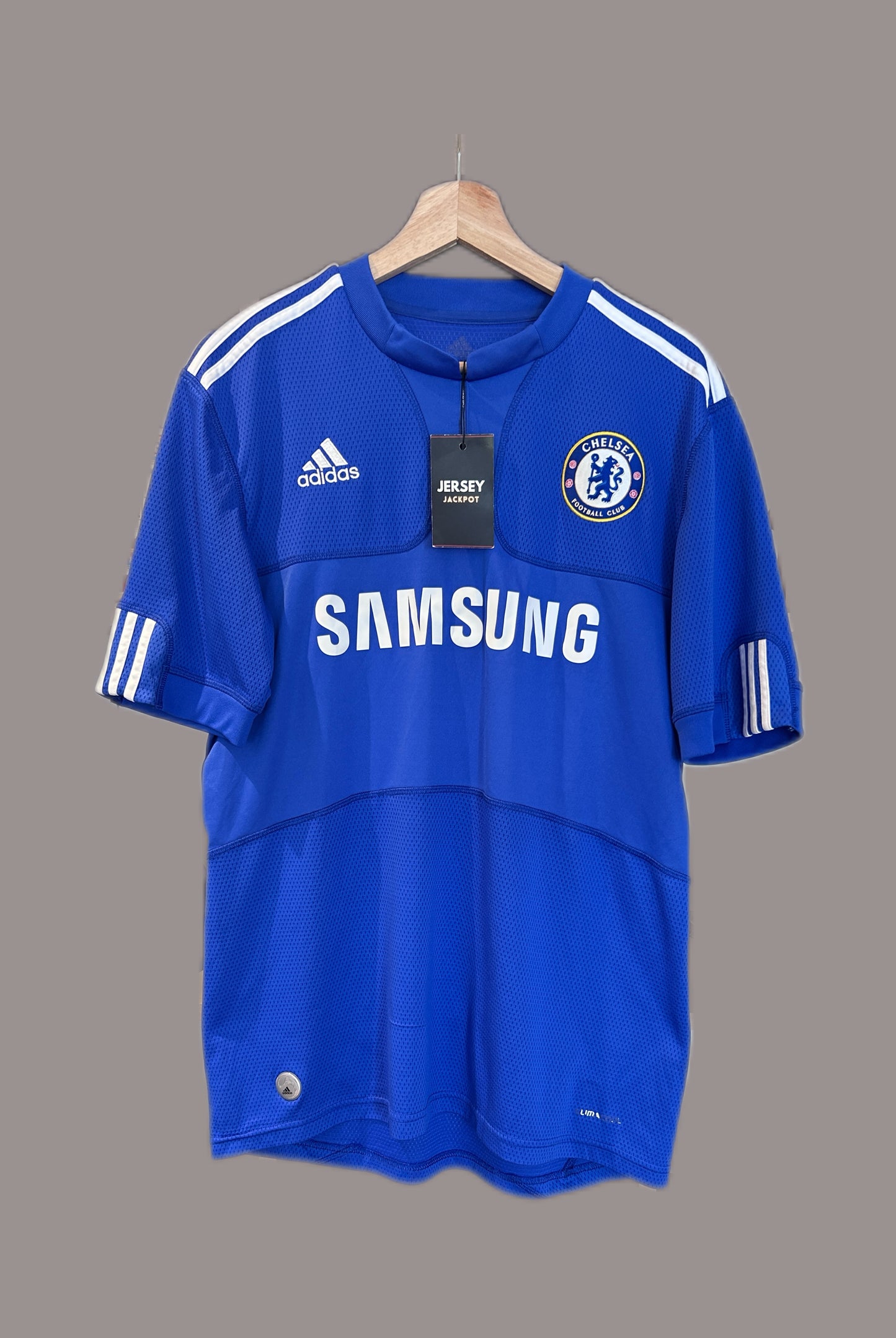 Authentic Drogba #11 Chelsea 2009-10 Home Football T-Shirt