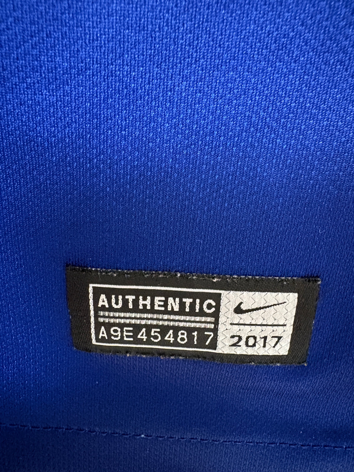 Authentic Suarez #9 FC Barcelona 2017-18 Home Football