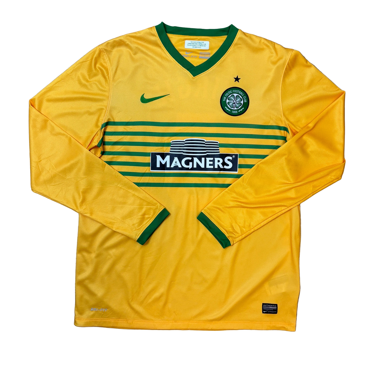 Authentic Virgil #5 Celtic FC 2013-14 Away Football
