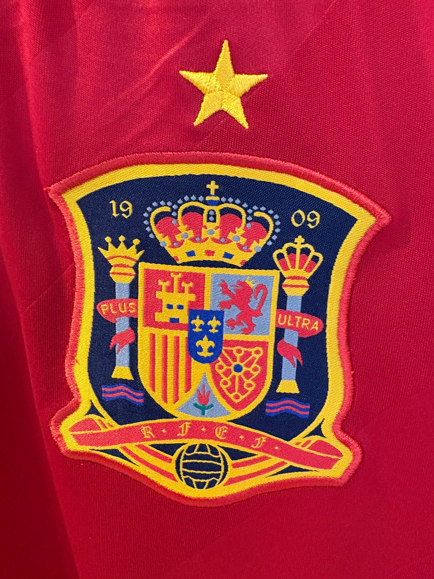 Vintage # 9 TORRES Adidas Spain Home Shirt from the 2011/12 season.