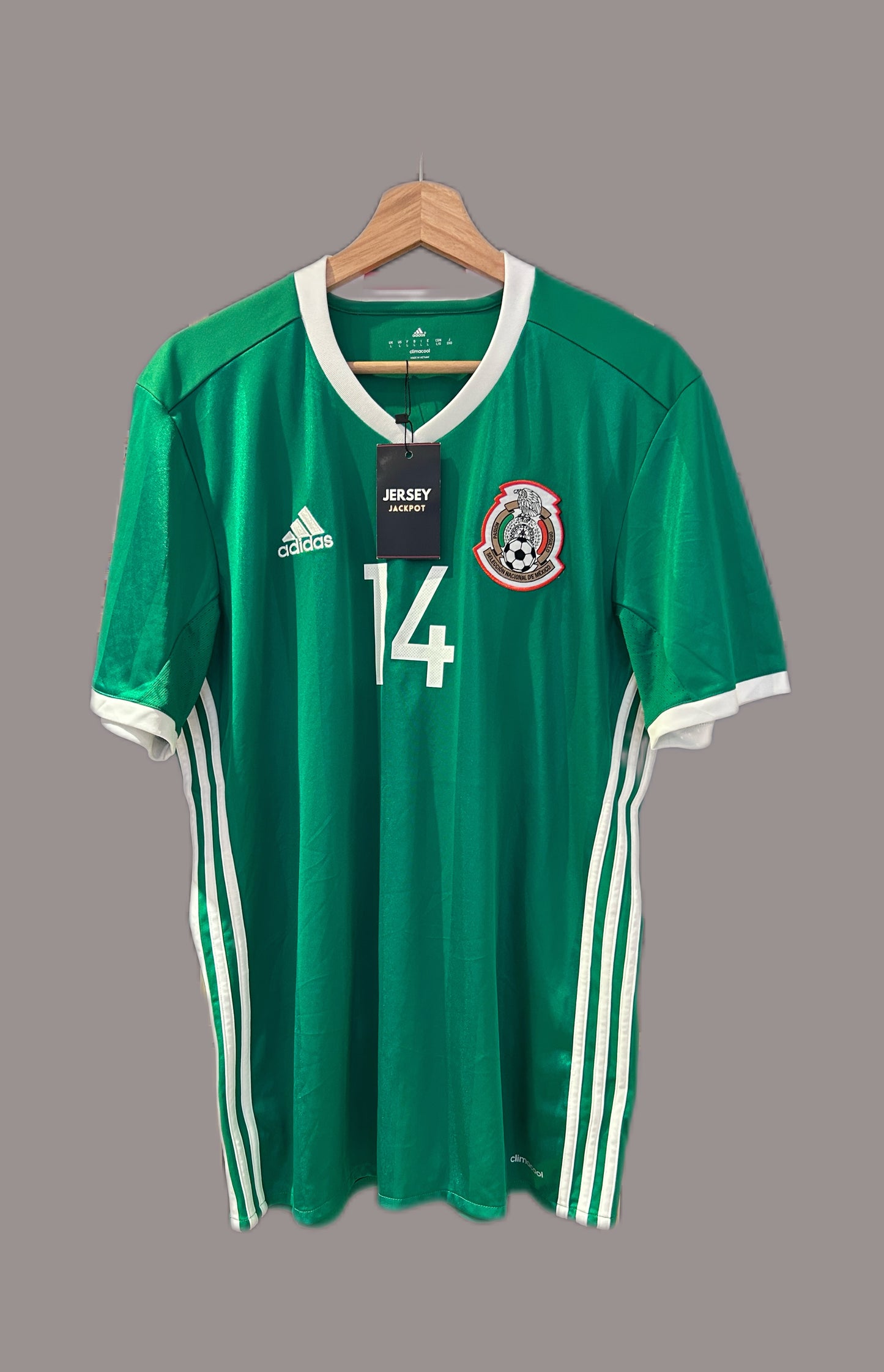 Authentic Chicharito #14 Mexico 2016/17 Home Football T-Shirt