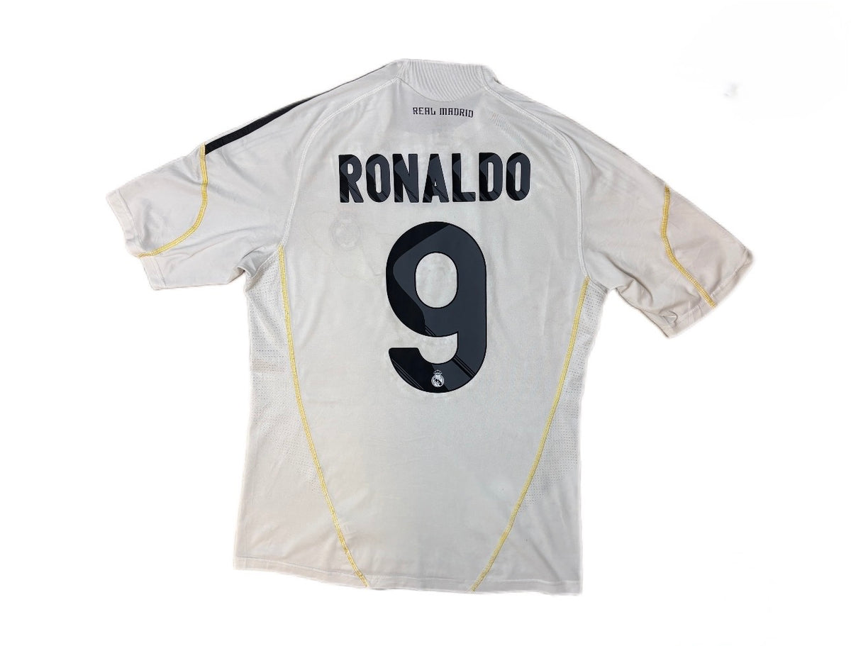 Authentic #9 Ronaldo Real Madrid 2009-10 Home Football