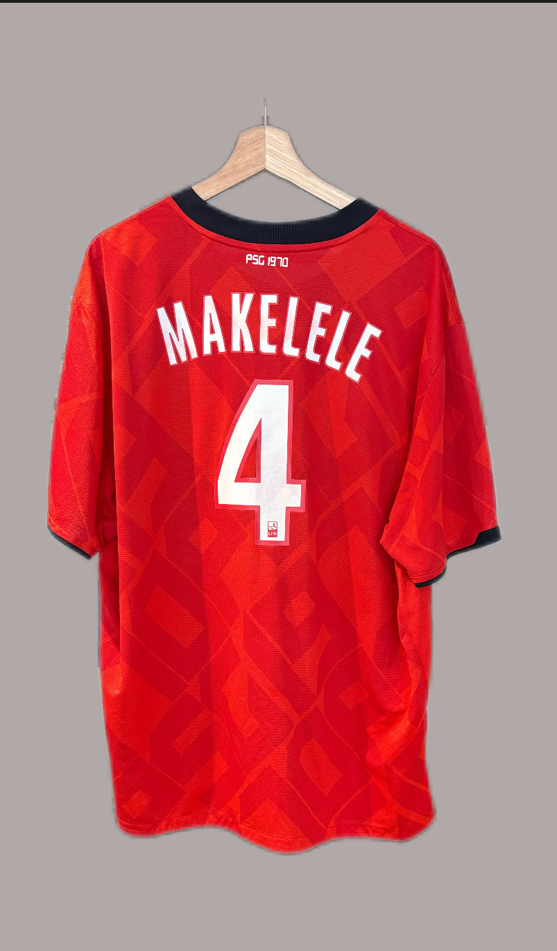 Authentic #4 Makelele PSG 1970-2010 40TH Anniversary Third Soccer Jersey