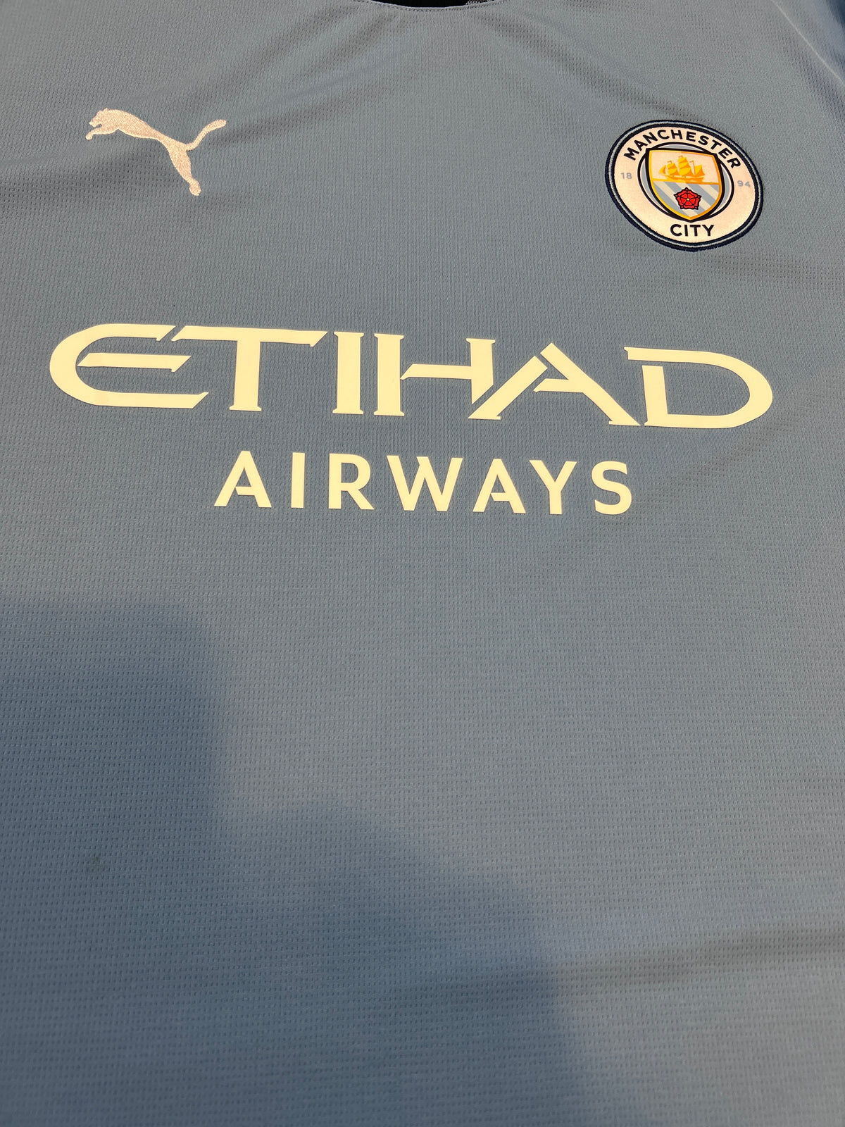 Authentic Marmoush #7 Manchester City 2024-25 Home Football