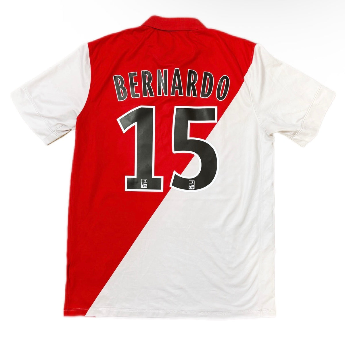 Authentic Bernardo #15 AS Monaco 2014-15 Home Football