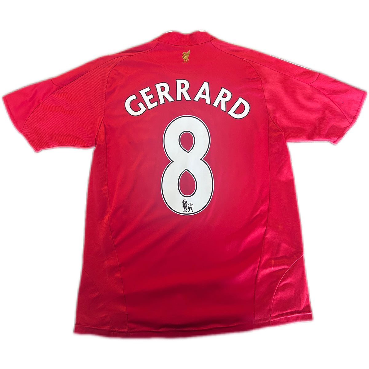 Authentic Gerrard #8 Liverpool 2008-10 Home Football