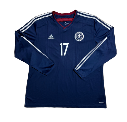 Authentic #17 Robertson Scotland 2014-15 home Football