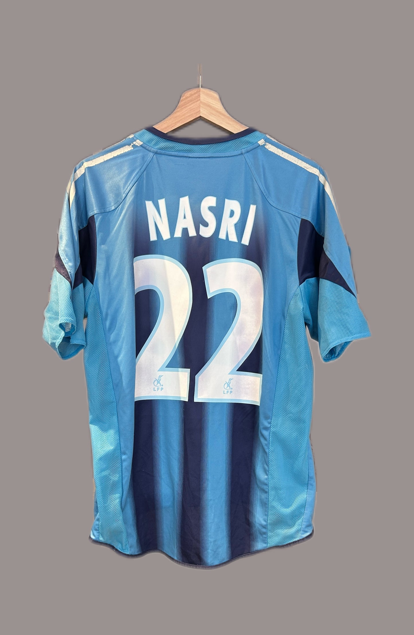 Authentic Nasri #22 Nasri Olympique Marseille 2004/05 Away Football T-Shirt