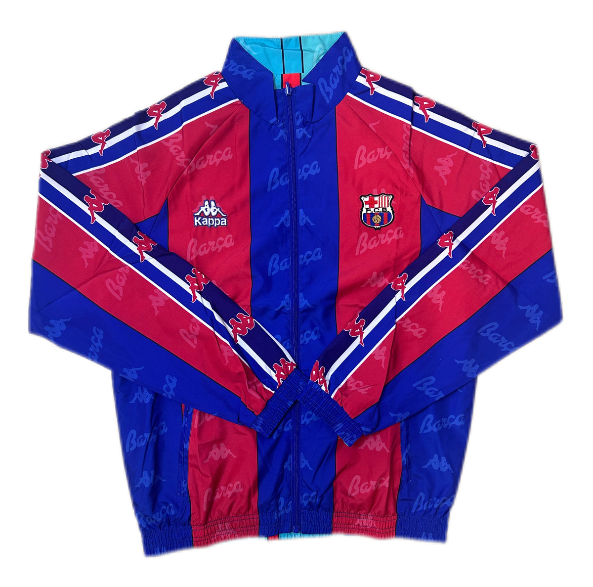 Vintage Barcelona 1996-97 Reversible Track Jacket Football