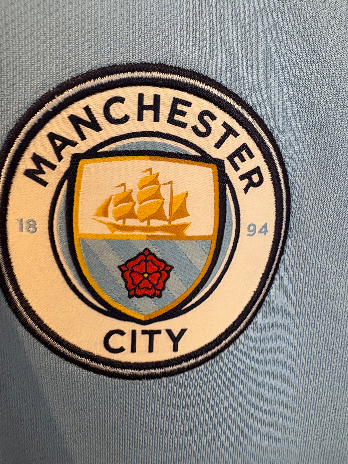 Authentic #4 Kompany Manchester City 2016/17 Home Football Shirt