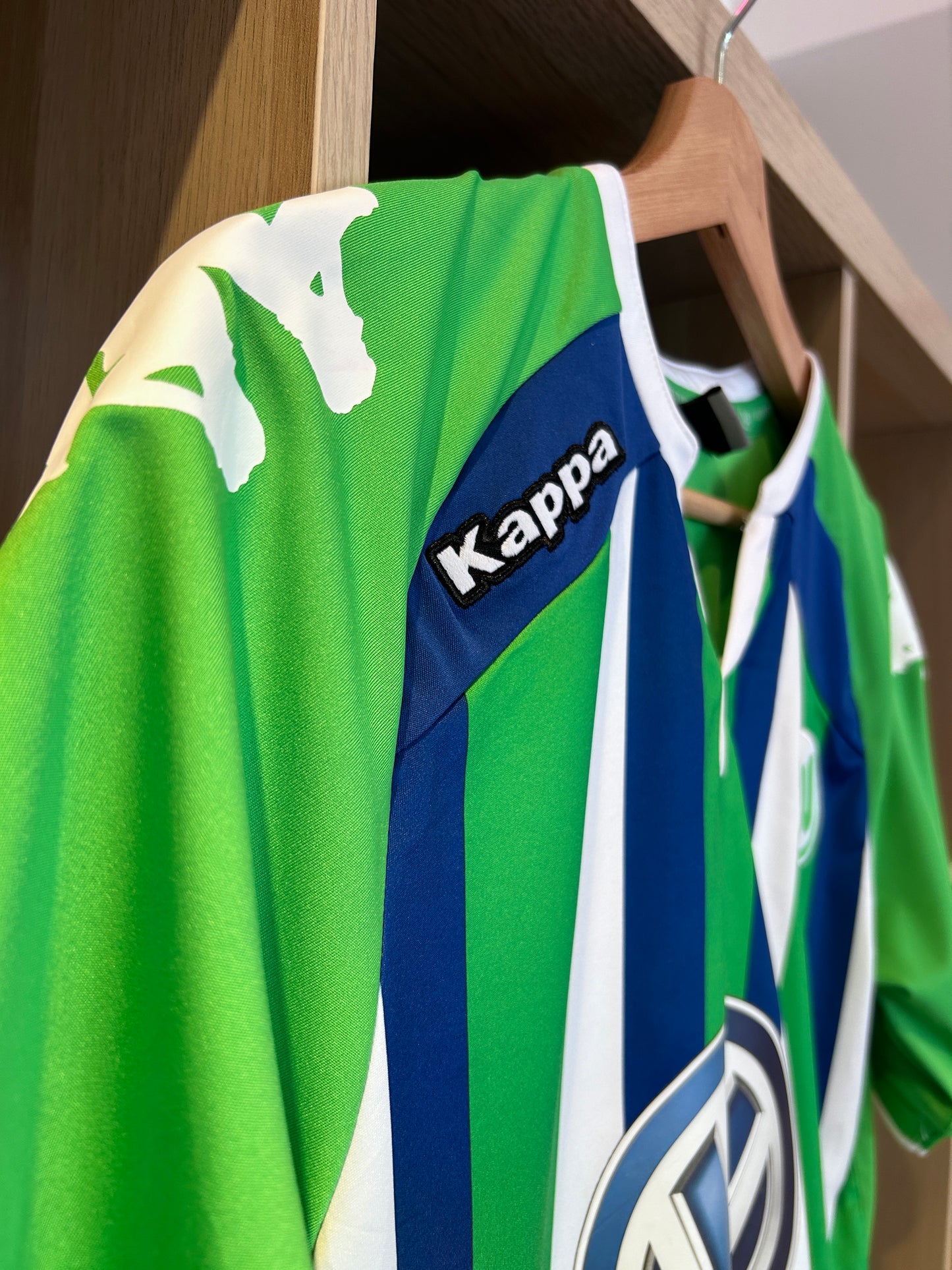 Authentic De Bruyne #14 Wolfsburg 2015/16 Away Football T-Shirt