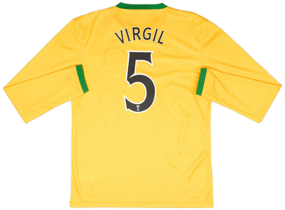Authentic Virgil #5 Celtic FC 2013-14 Away Football