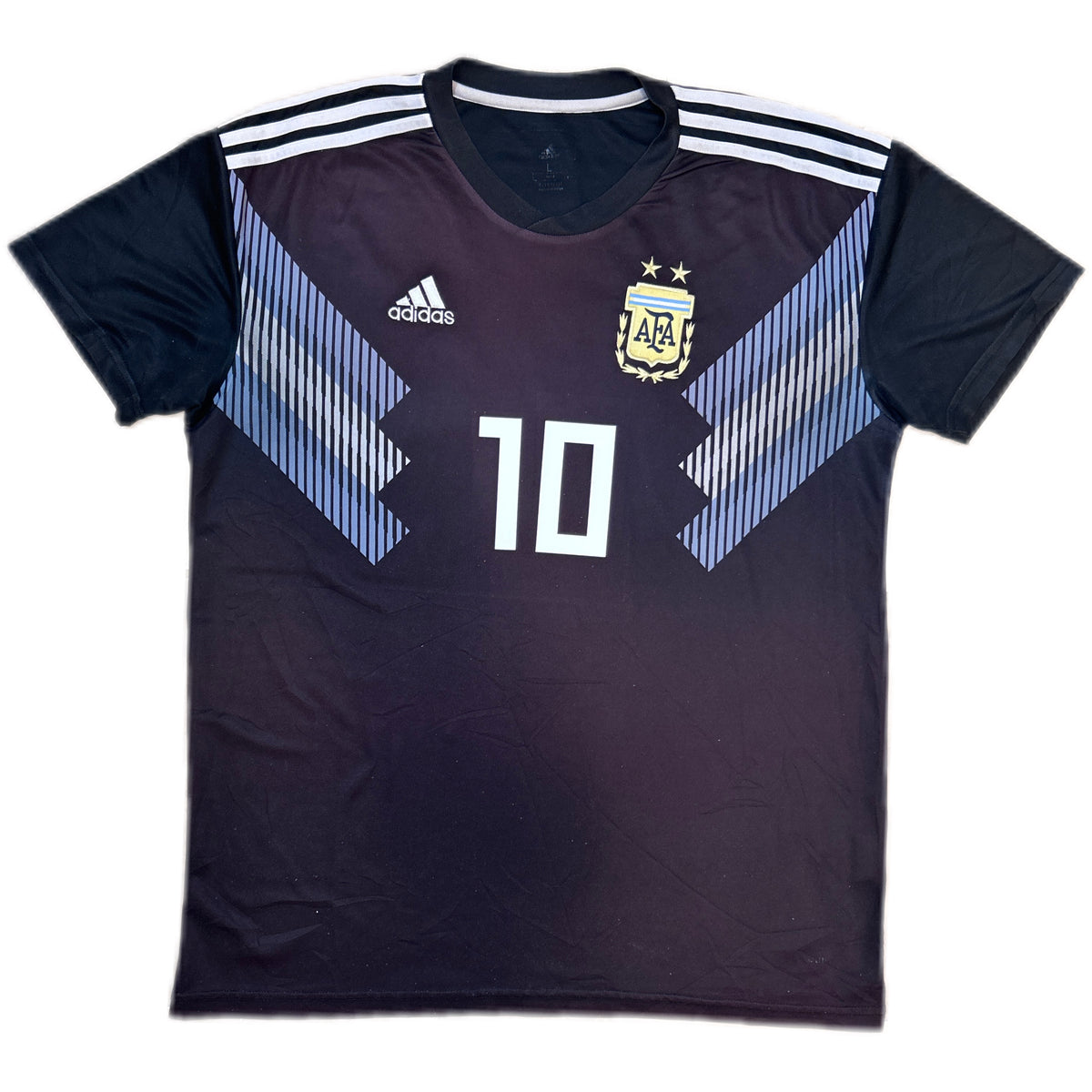 Authentic Messi #10 Argentina 2017-18 Away Football