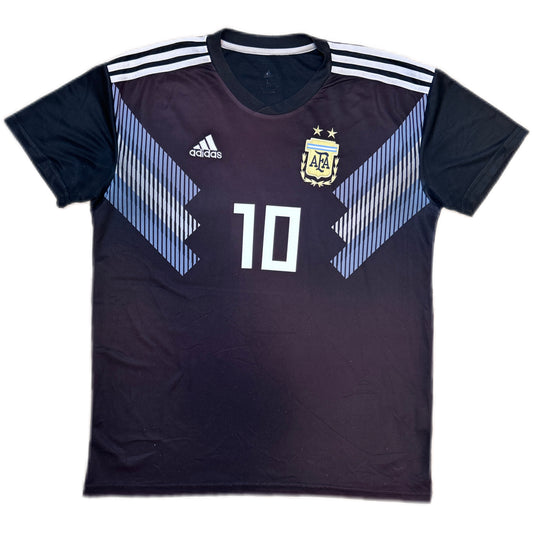 Authentic Messi #10 Argentina 2017-18 Away Football