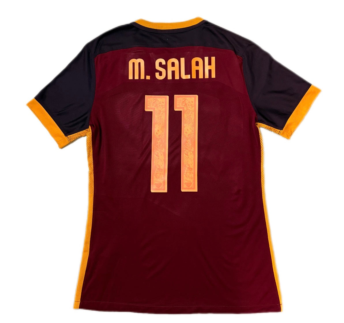 Authentic #11 M.Salah AS Roma 2015-16 Home Football