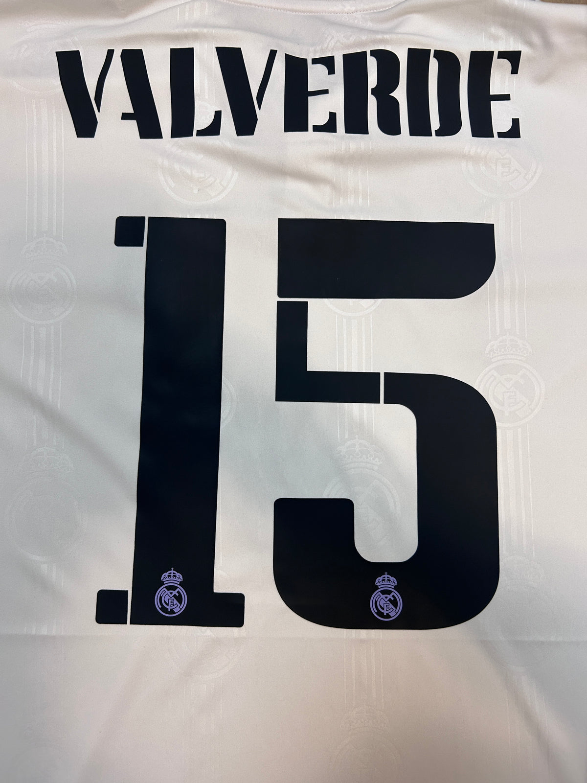 Authentic Valverde #15 Real Madrid 2022-23 Home Football