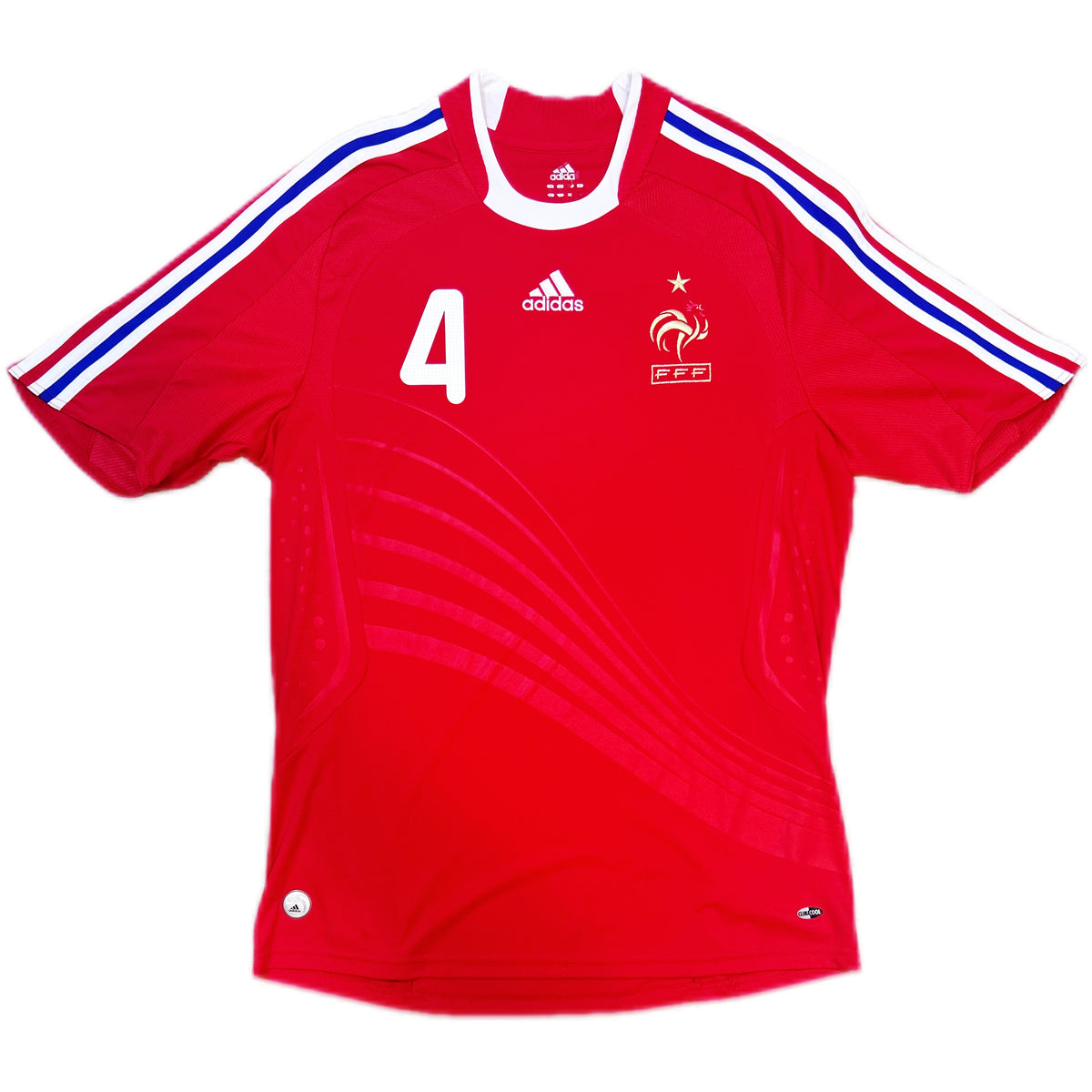 Authentic Vieira #4 France 2007-08 Away Football
