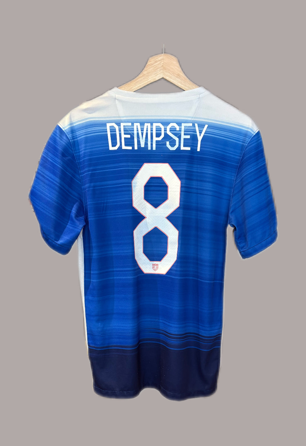 Authentic #8 Dempsey Nike 2015 USA USAMNT World Cup Football Shirt