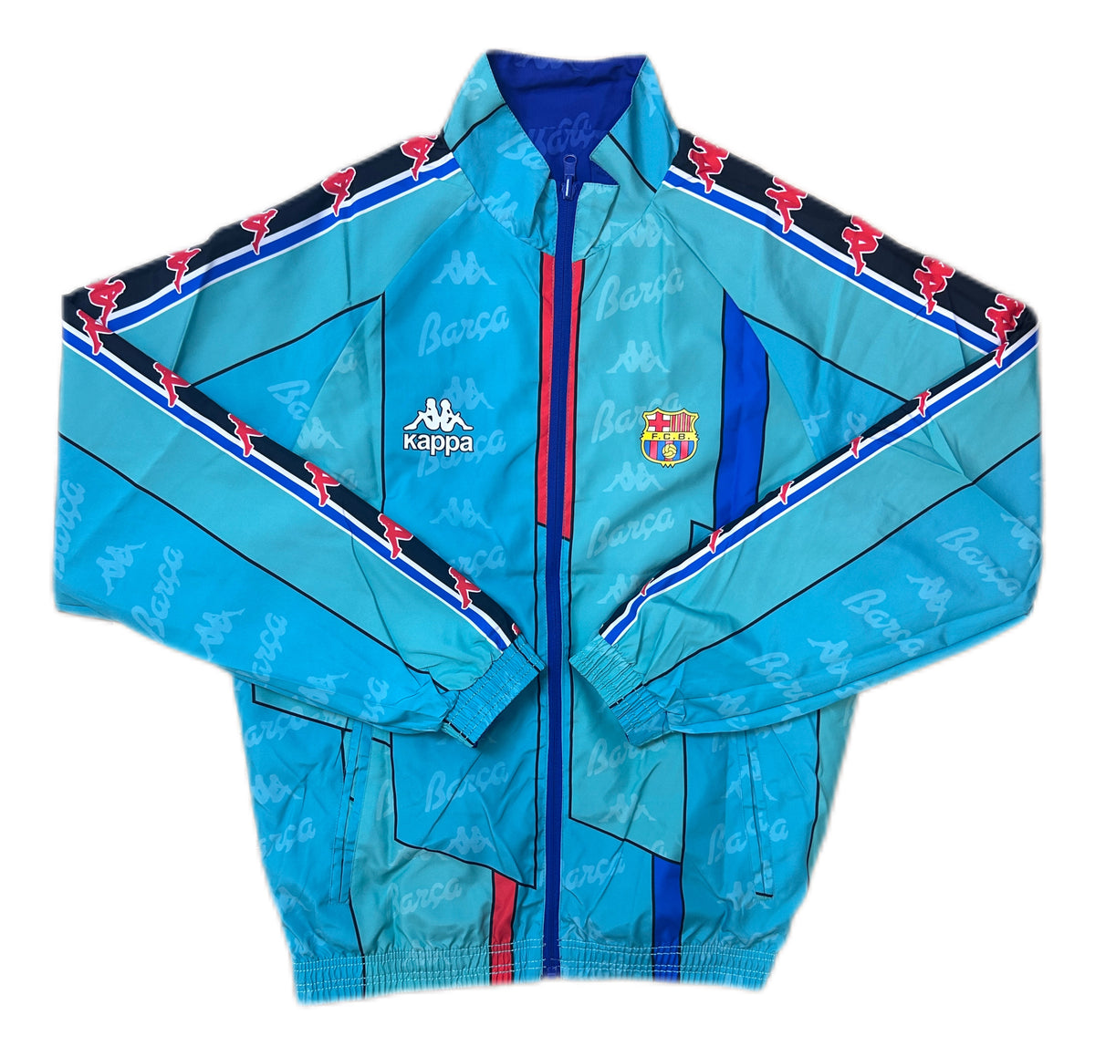 Vintage Barcelona 1996-97 Reversible Track Jacket Football