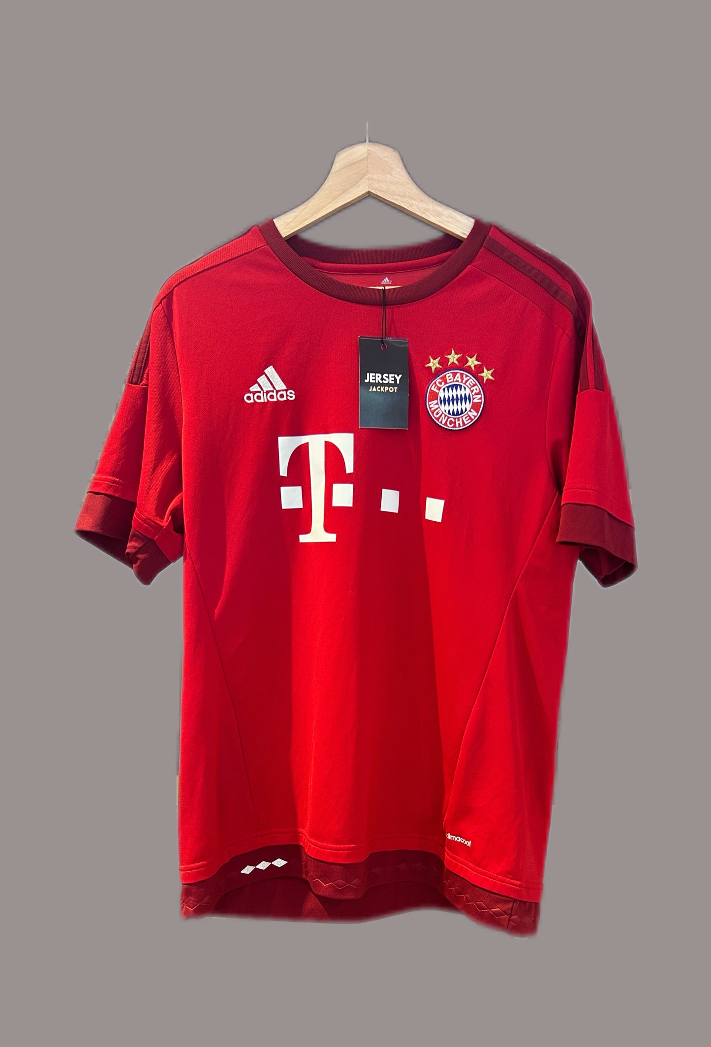 Authentic Vidal #23 Bayern Munich 2015-16 Home Football T-Shirt