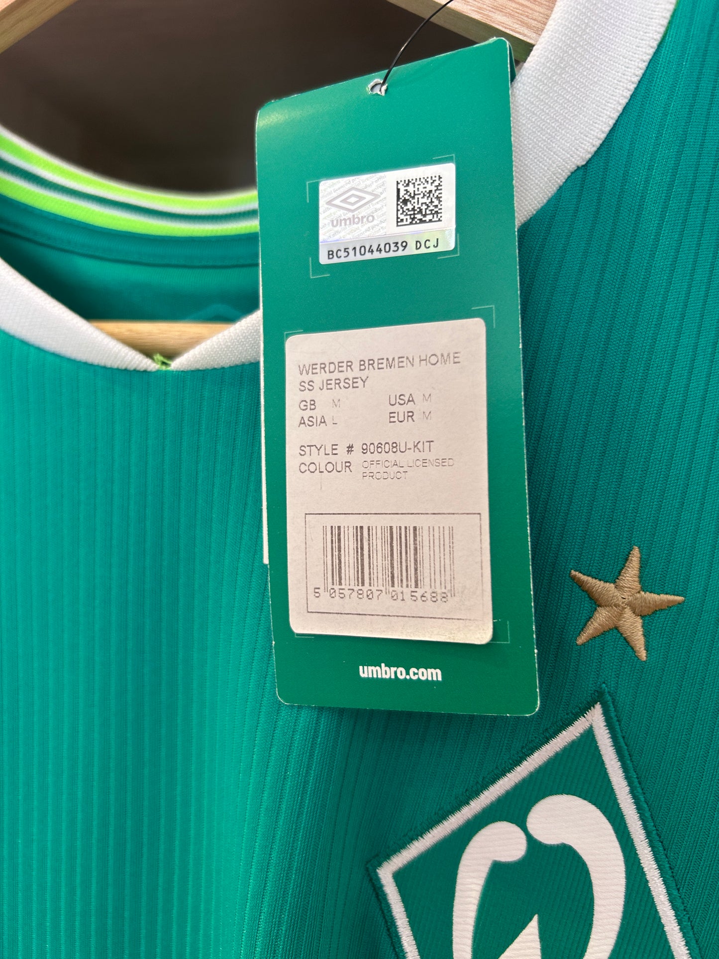 Authentic Werder Bremen 2019/20 Home Football T-Shirt