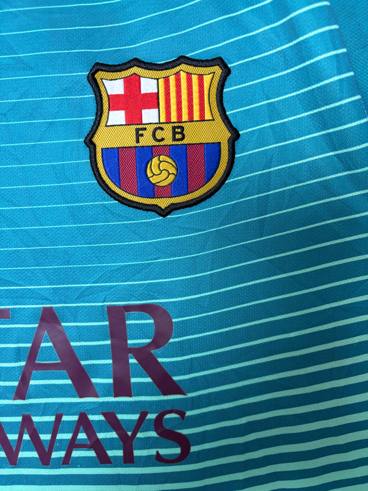 Authentic #10 Messi Barcelona 2016-17 Third Football