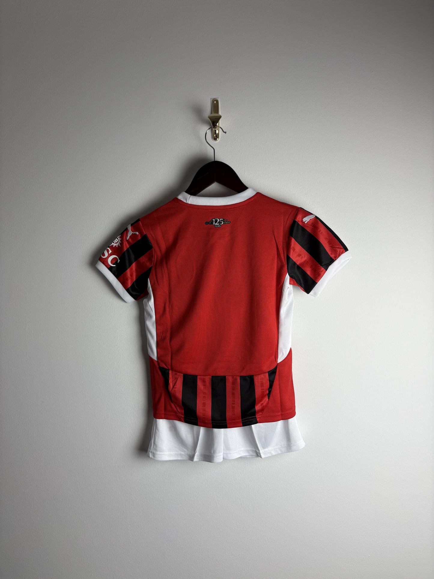Retro AC Milan 2024 Home Football Kit + Shorts For Kids
