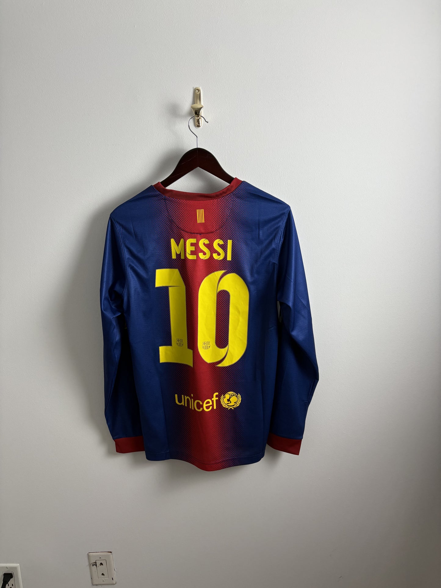 Vintage Lionel Messi Jersey #10 FC Barcelona Home Kit Jersey 2012/13 Long Sleeve Jersey