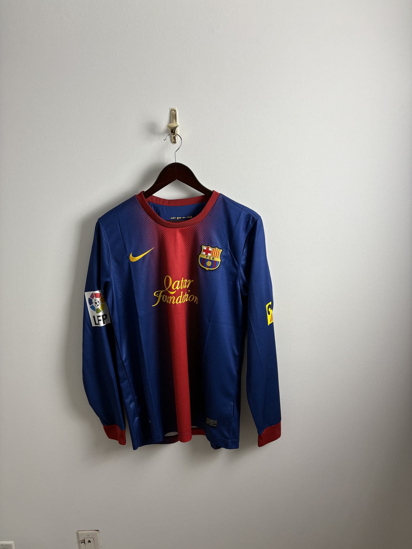 Vintage Lionel Messi Jersey #10 FC Barcelona Home Kit Jersey 2012/13 Long Sleeve Jersey