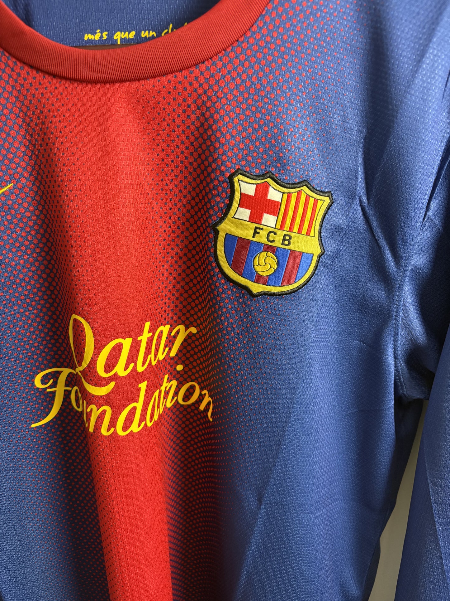 Vintage Lionel Messi Jersey #10 FC Barcelona Home Kit Jersey 2012/13 Long Sleeve Jersey