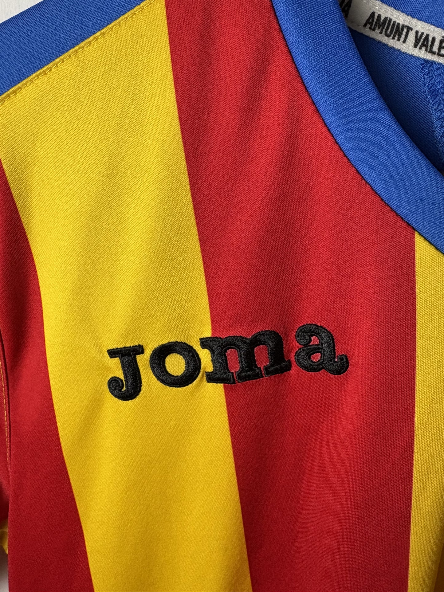 Vintage Valencia CF 2011/2012 Joma Shirt Yellow Maillot Football Jersey