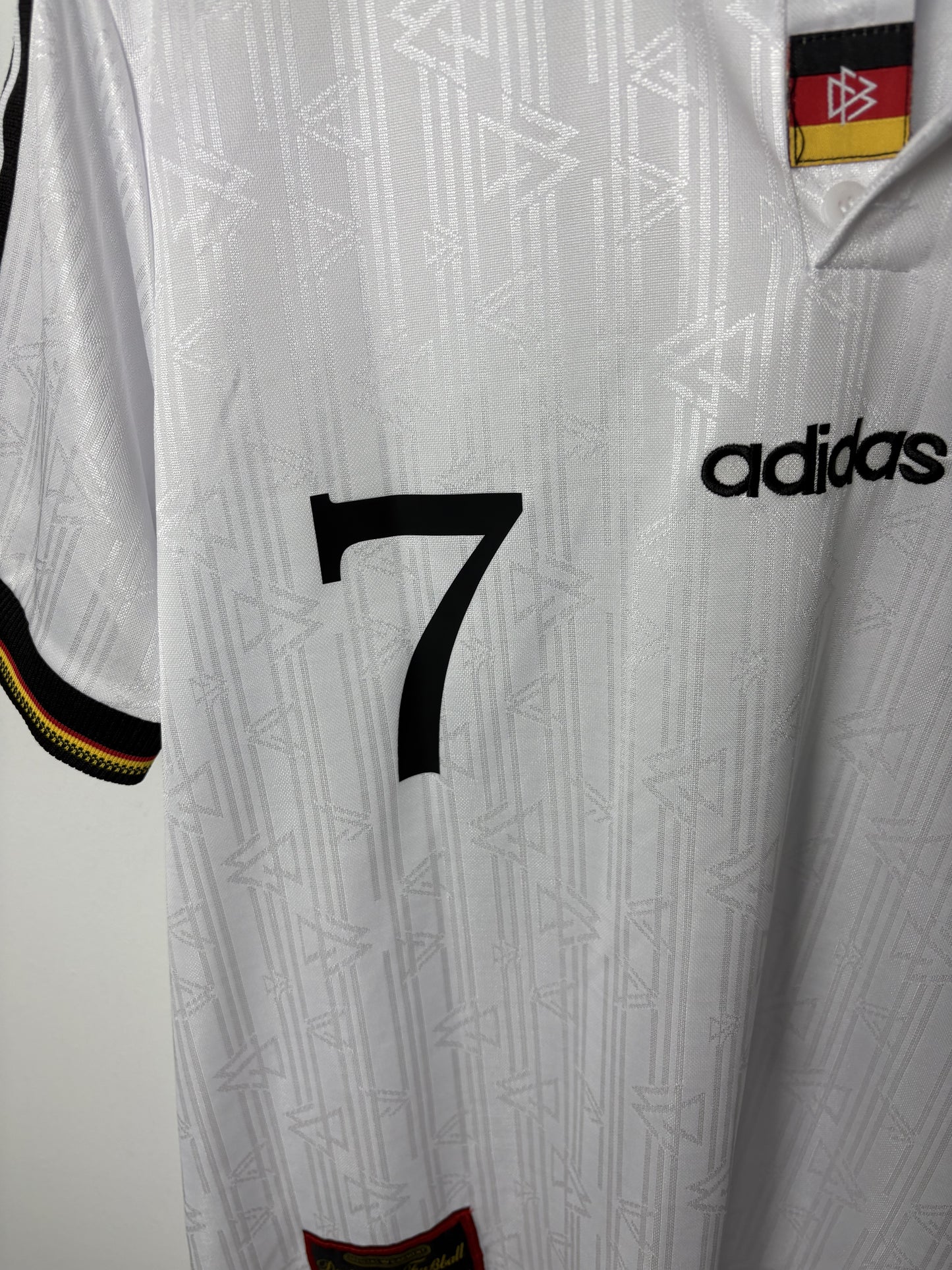 Vintage Andreas Moller #7 Jersey Germany Home Kit adidas Jersey Shirt DFB 1996