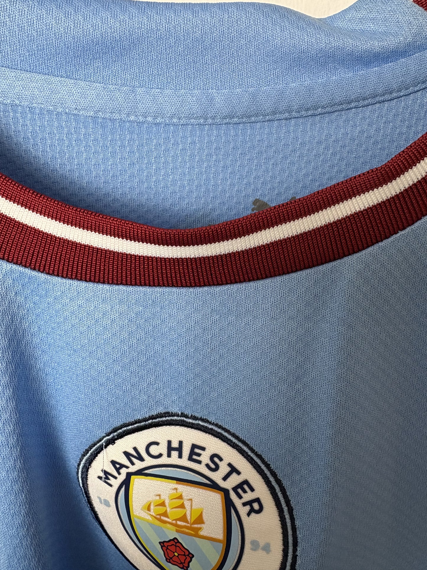 Vintage #17 De Bruyne Manchester City 2022/23 Home Football T-Shirt